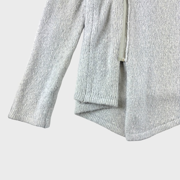 Divided Light Gray Cotton-Blend Shawl Collar Cardigan by H&M - Picture 8 of 15